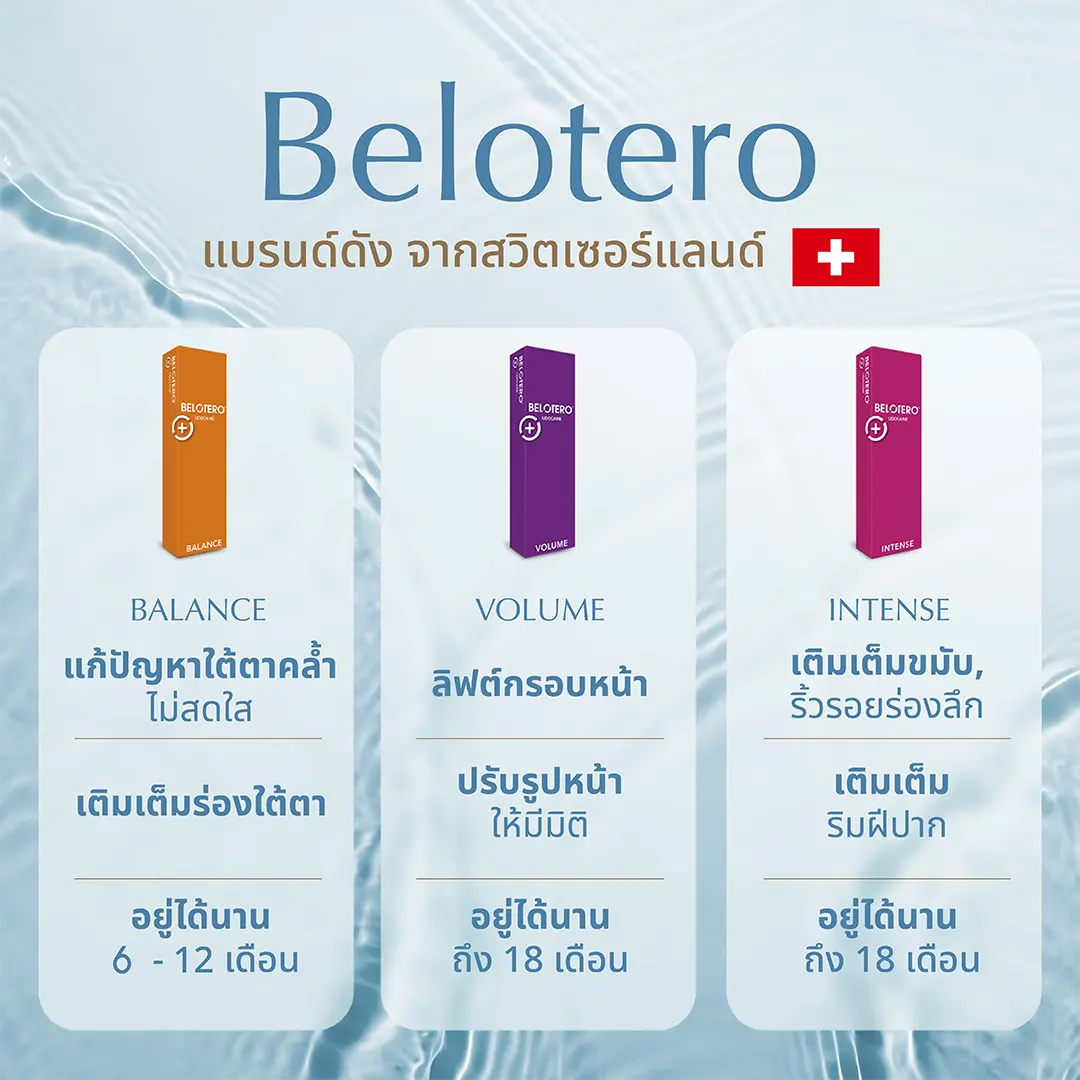Belotero Swiss Filler ฟิลเลอร์สวิส เติมเต็มผิว