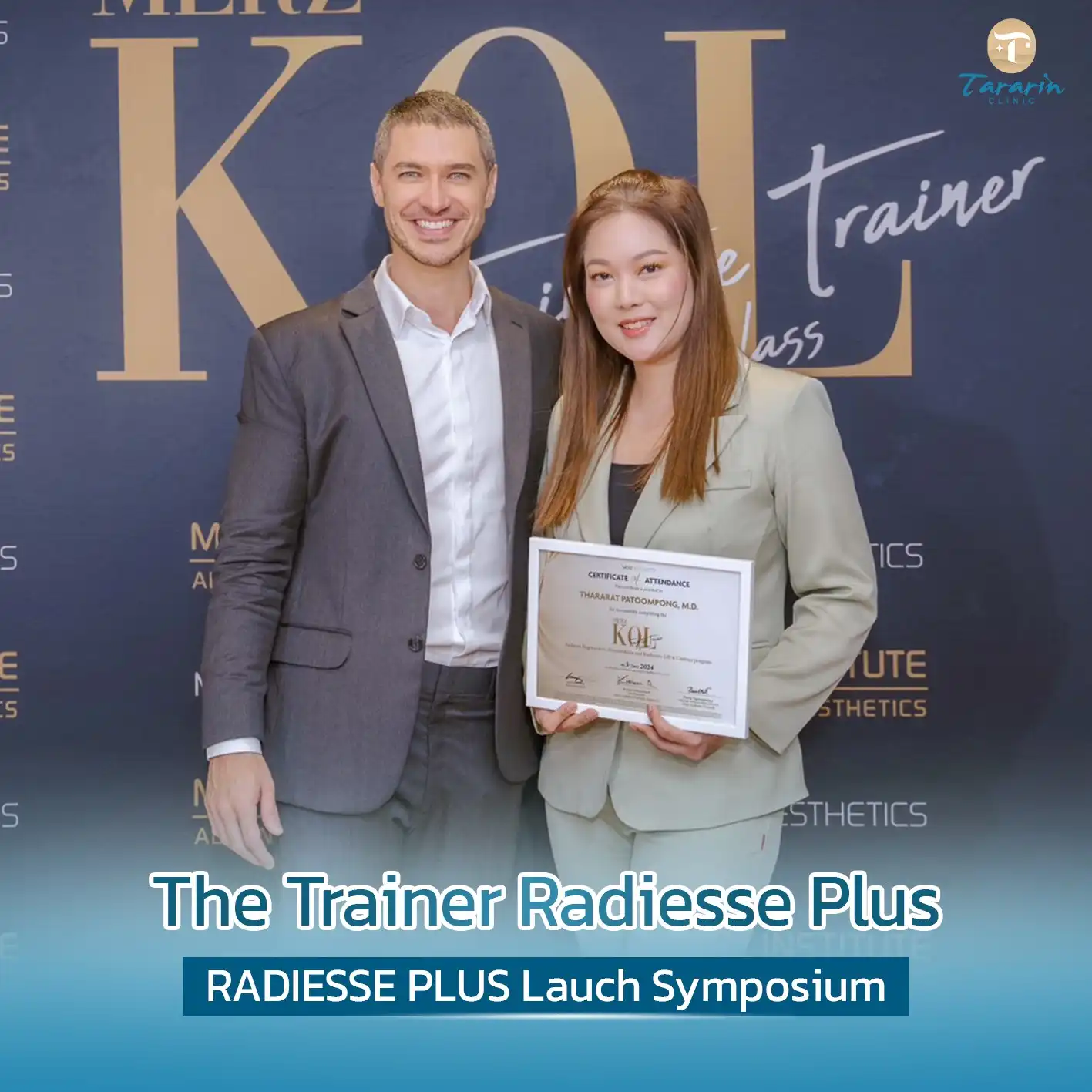 คุณหมอฝน ได้รับเชิญร่วมงาน เปิดตัว RADIESSE PLUS Launch Symposium