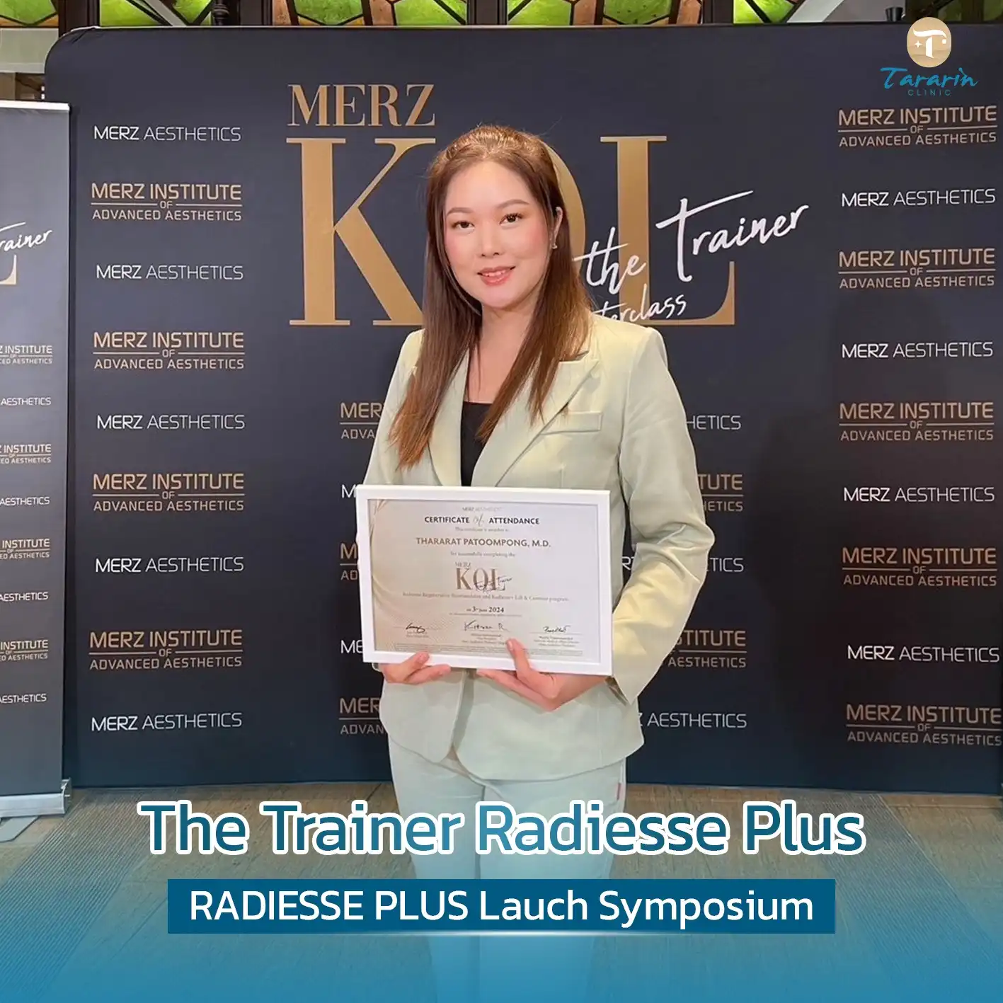 คุณหมอฝน ได้รับเชิญร่วมงาน เปิดตัว RADIESSE PLUS Launch Symposium 1