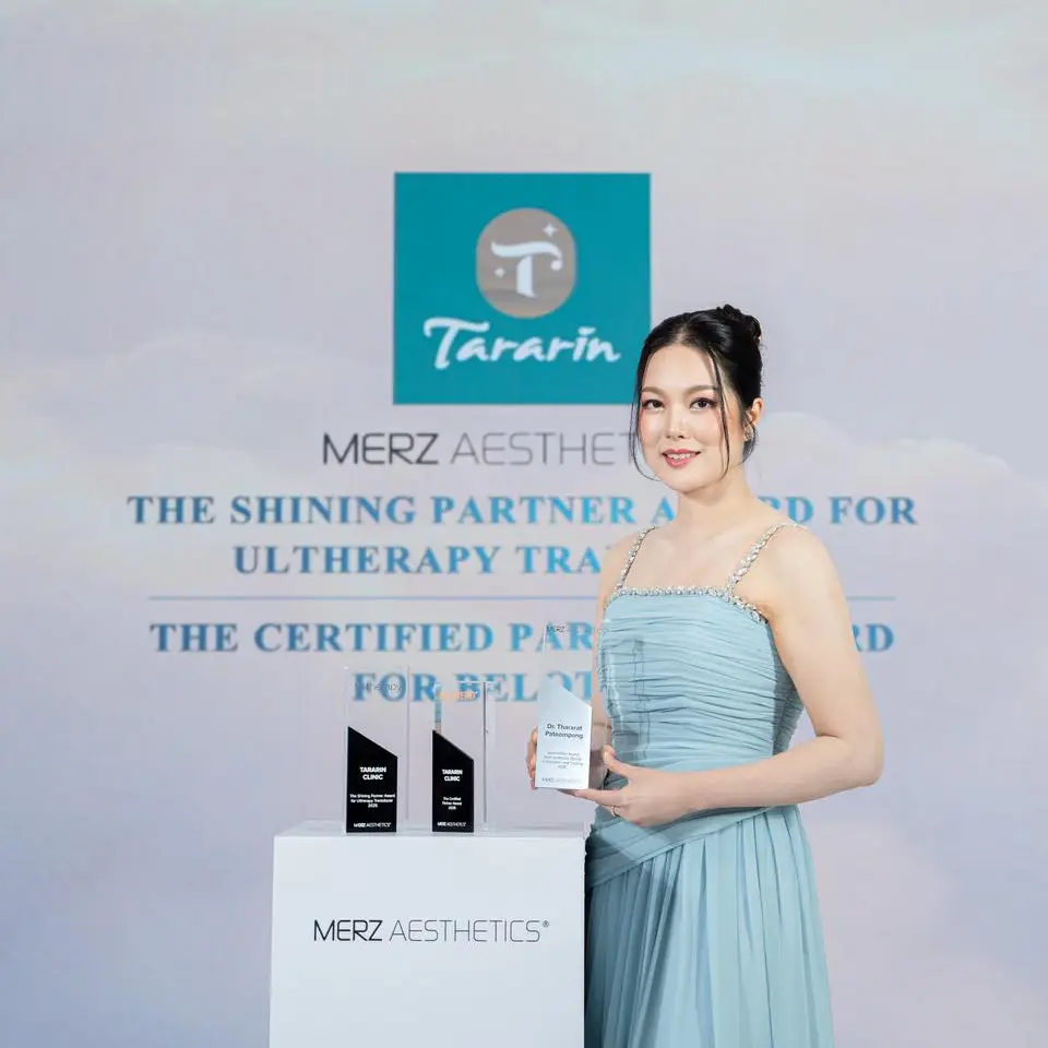 TARARIN CLINIC คว้า 3 รางวัลสำคัญจากงาน THANK YOU VERY MERZ GALA 2025