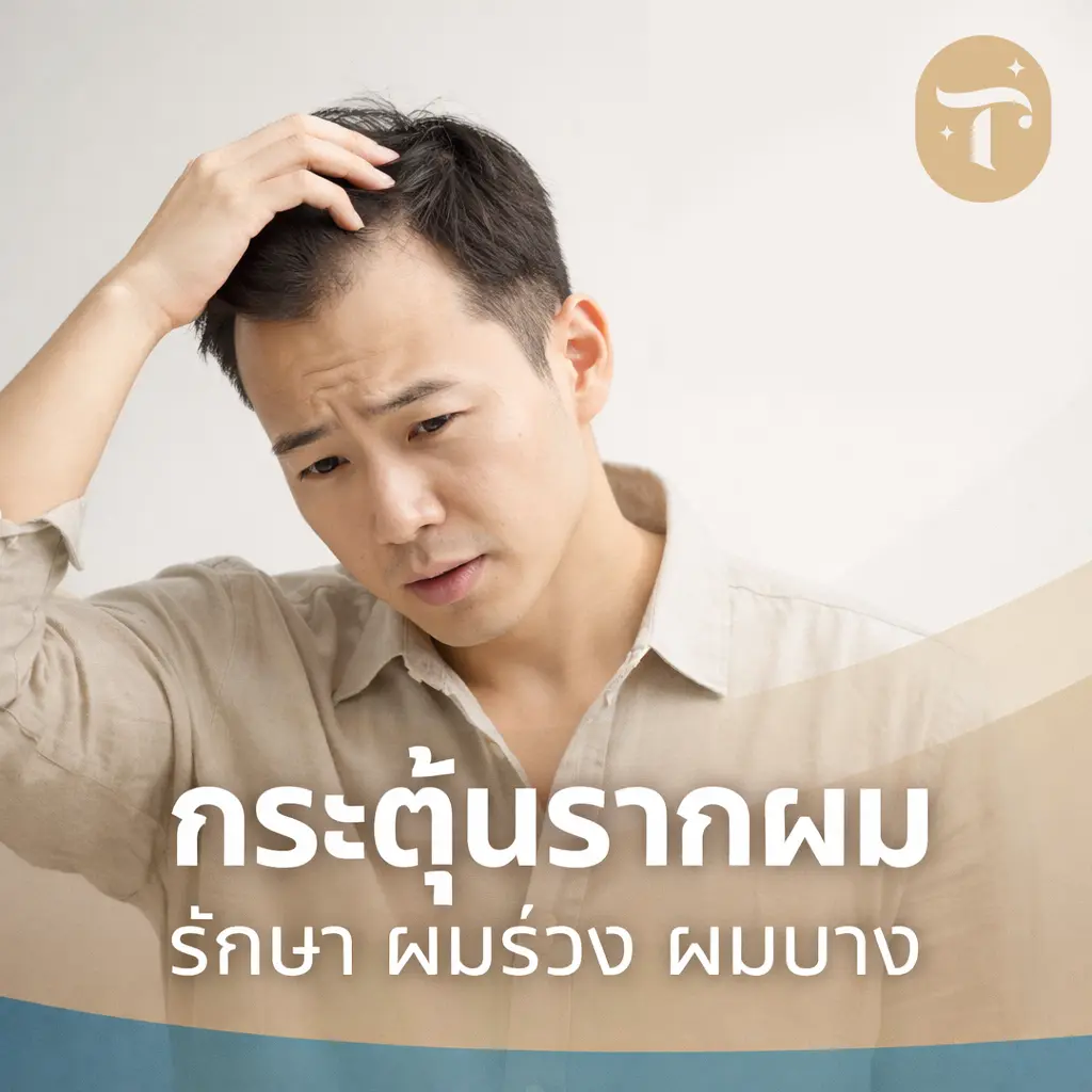 กระตุ้นรากผม รักษา ผมร่วง ผมบาง