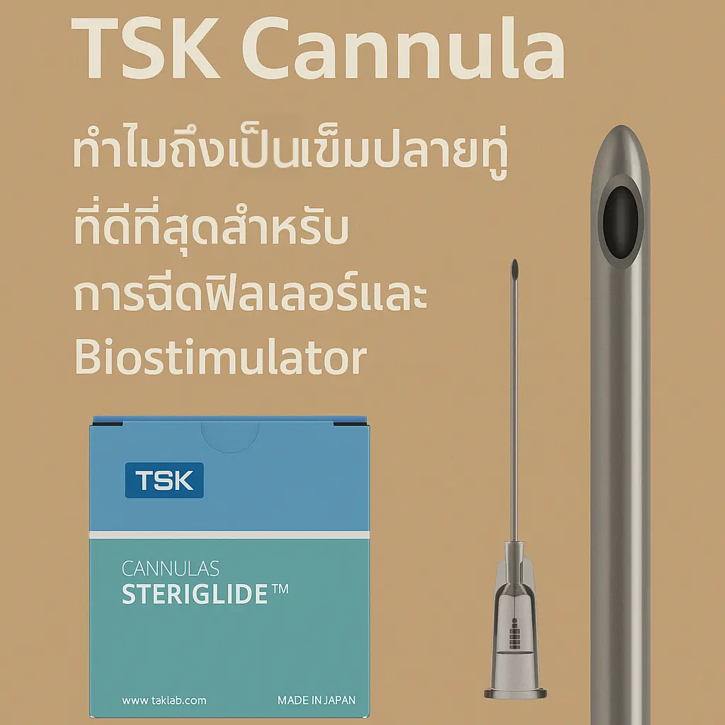 “TSK Cannula เข็มปลายทู่ระดับโลก ทางเลือกที่ปลอดภัยสำหรับการฉีดฟิลเลอร์”